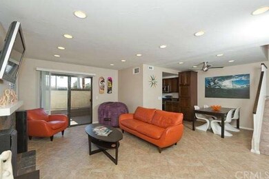 Spacious open living room and dining area