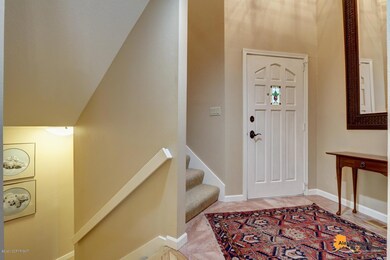 Marble-tiled foyer