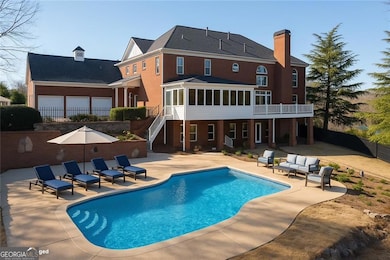 Virtually Staged Pool Area