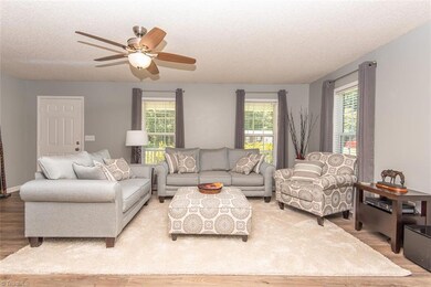 NEW luxury vinyl tile and new ceiling fans