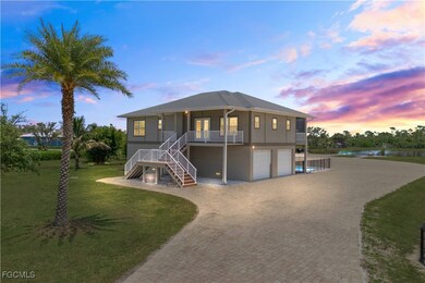 Charming elevated coastal home with metal roof and