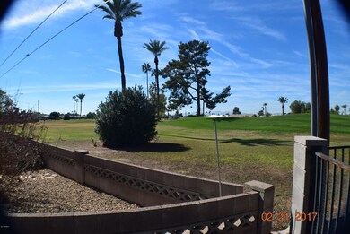Back corner view of golf course