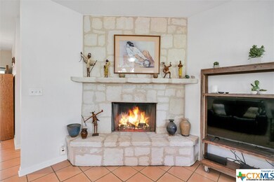 Beautiful native stone fireplace
