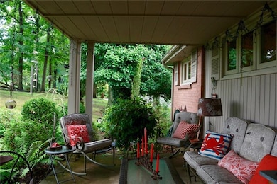 Relax on your covered front porch.