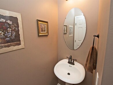 First floor powder room.