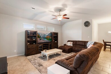 Very spacious family room.