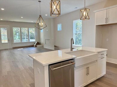 Kitchen Open to Dining and Living