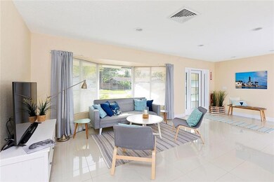 Large living room upon entrance is open to kitchen