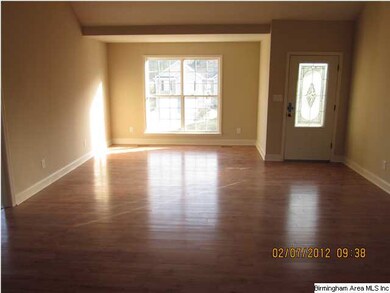 Beautiful gunstock oak hardwood in the living room