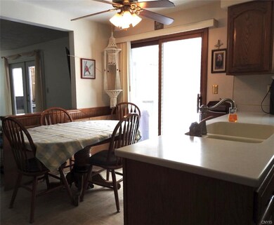 Eat in kitchen area leading out to back deck.
