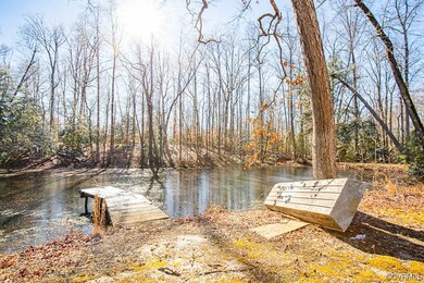 Private pond on site - rear of dwelling