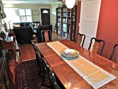 Dining room open to living room