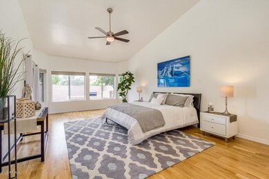 Large master with room for sitting area