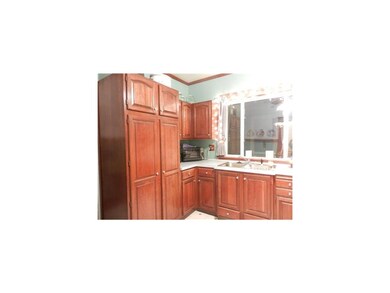 Kitchen. Large Pantry Storage with fold out cabine