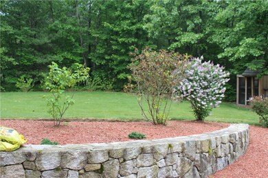 Beautiful stone walls on the property