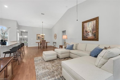 Open floor plan, sweeping ceilings