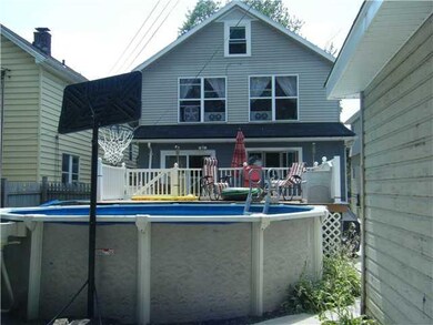 Exterior Back. Rear yards features a pool with vin