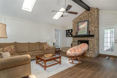 Large open living room with natural lightening