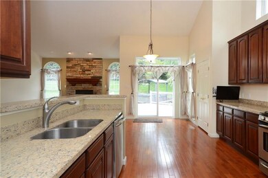 Beautiful cherry cabinetry, granite, stainless ste