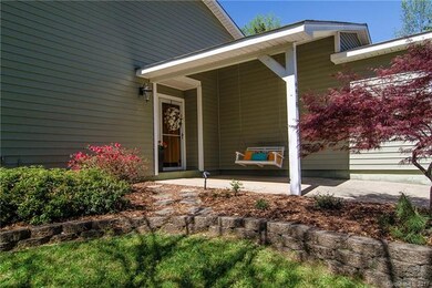 Inviting front porch.