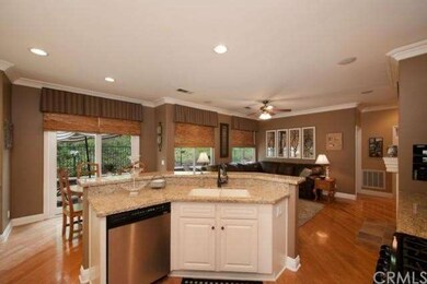 Great room opening to kitchen