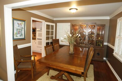 Formal dining room, also with plantation shutters!