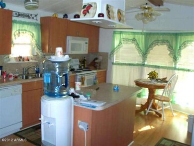 kitchen and dining area