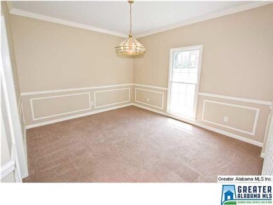 Very spacious separate formal dining room with cha