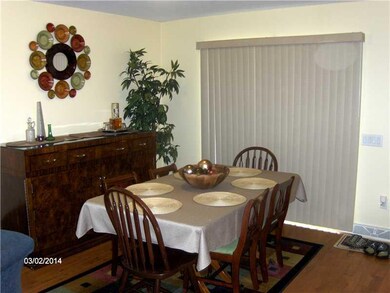 Dining Room. Sliding Glass doors from dining room 