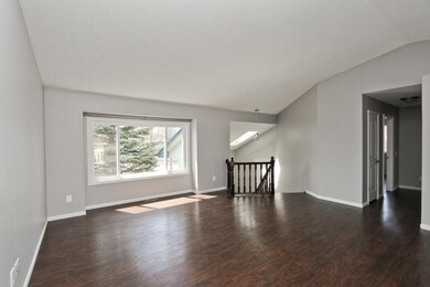 Take the stairs to the upper level and the open pl