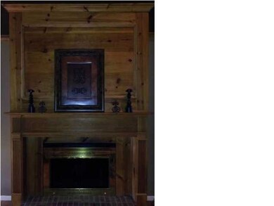 Gorgeous wood burning fireplace!