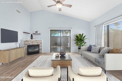 Virtually Staged Living Room