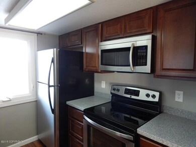 Kitchen With Built-In Microwave
