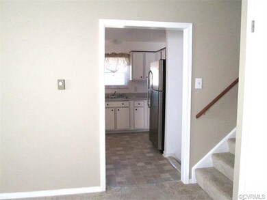 View of kitchen from living room