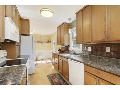 Remodeled kitchen with great views of the backyard