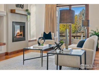 Living room features a gas fireplace.