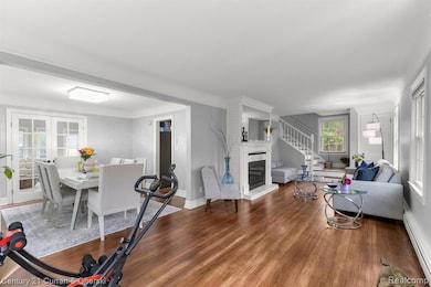 Living room with open floor plan