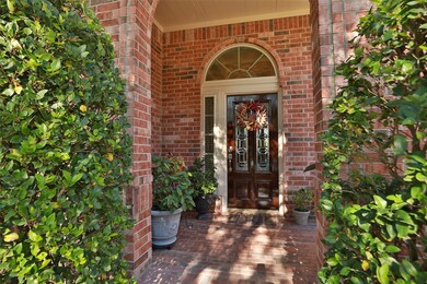 Brick paved front porch with substantial covered p