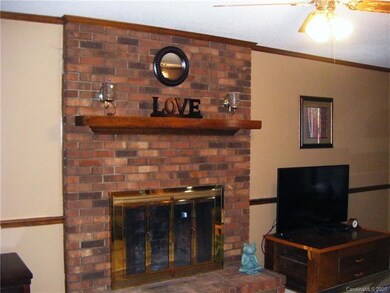Living room with fireplace