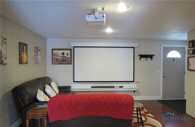 Home theater will remain.  Retractable screen over