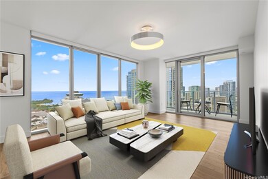 Living Room with View (Enhanced and Virtually Staged)