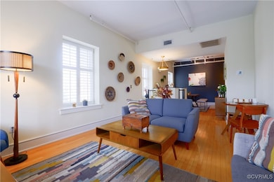 Living room with large windows and tons of natural