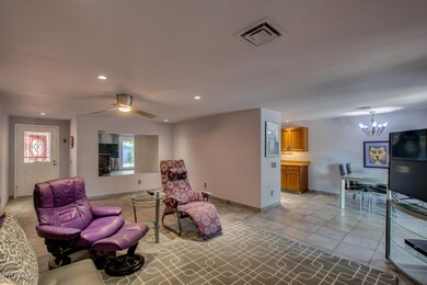 Open living and dining