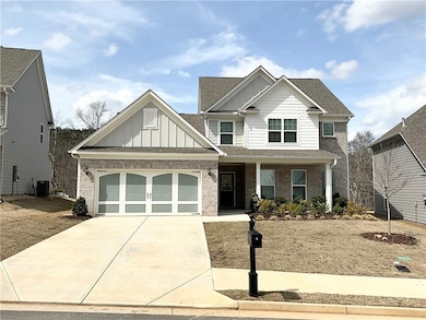 Craftsman inspired home featuring cooling unit, br