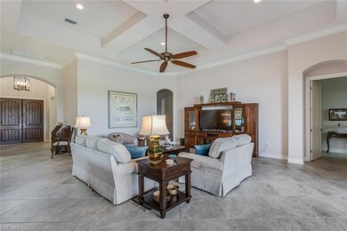 Great Room, 24 Inch Tile Set on a Diagonal.