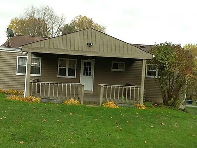 Exterior Back. Covered back porch.