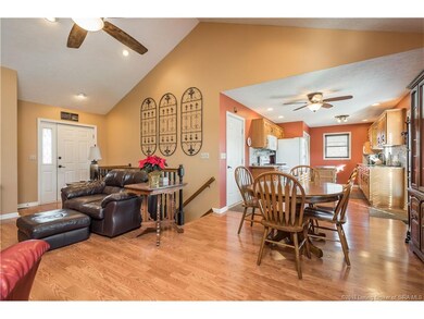 View from living room into the kitchen!