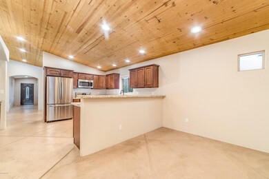 Beautiful wood plank ceiling