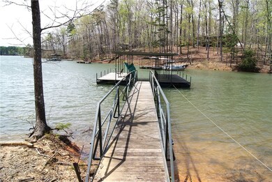 Covered slip dock on deep water.