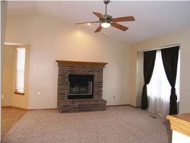 An alternate view of the living room from the hall